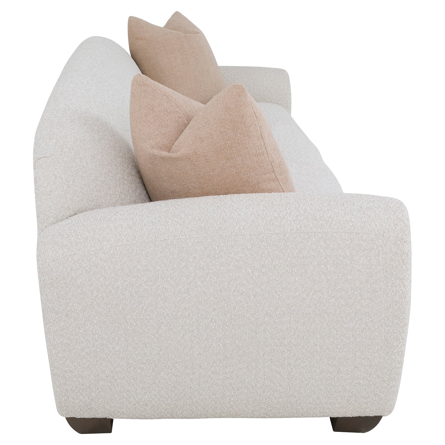 Jules Rain 88in Sofa with pillows styling detail