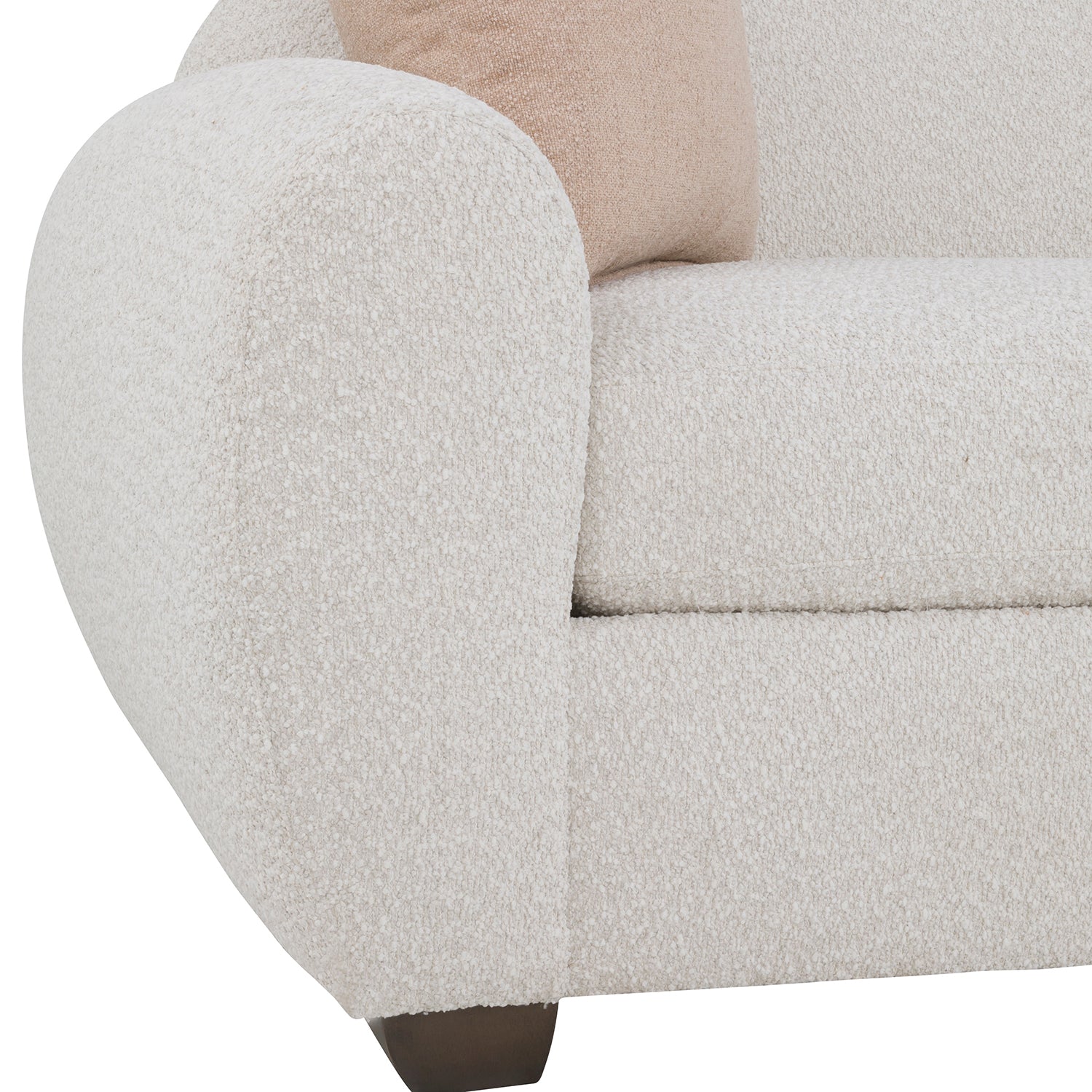 Jules Rain 88in Sofa with pillows design detail