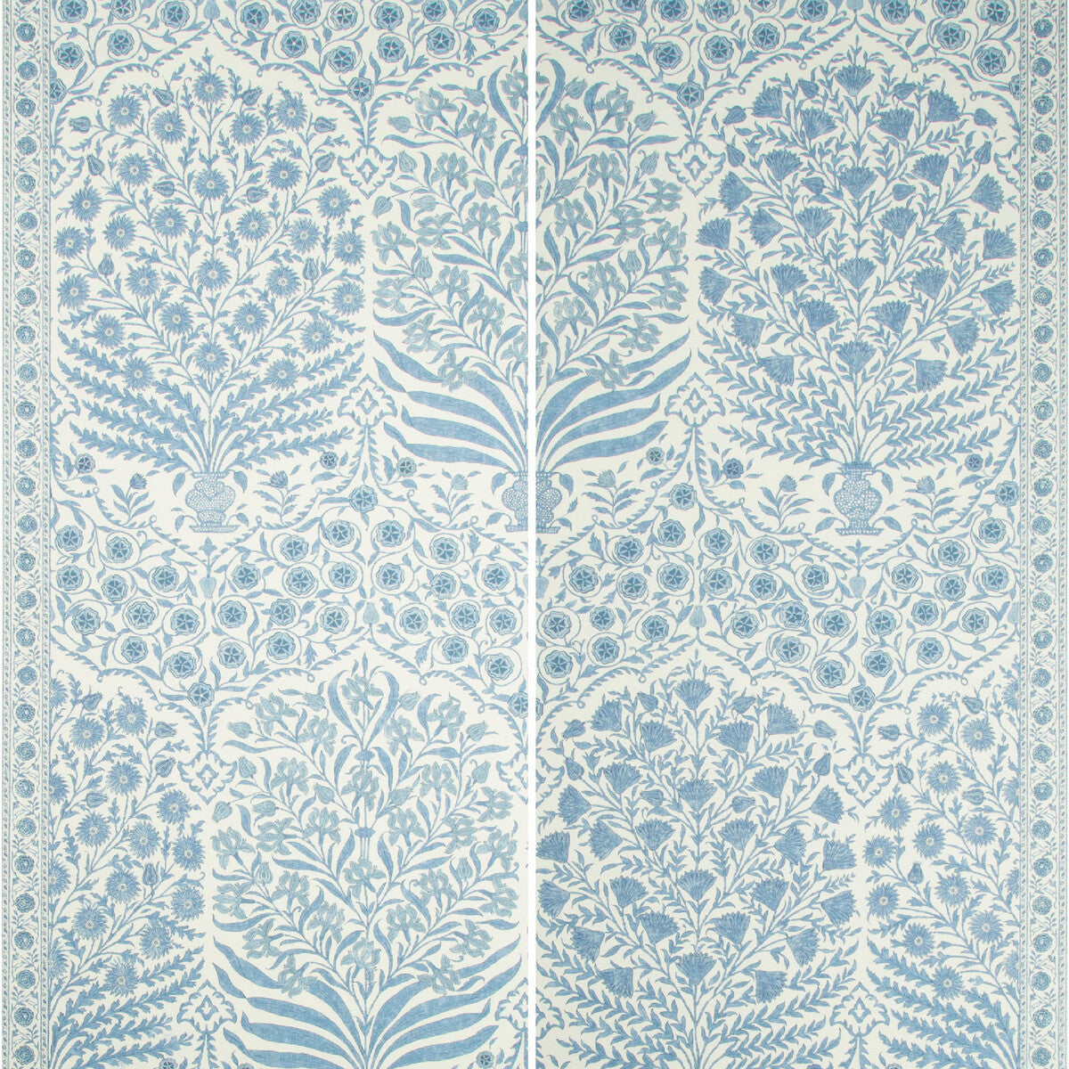 Oscar De La Renta x Lee Jofa Sameera Paper Blue/Indigo Wallpaper