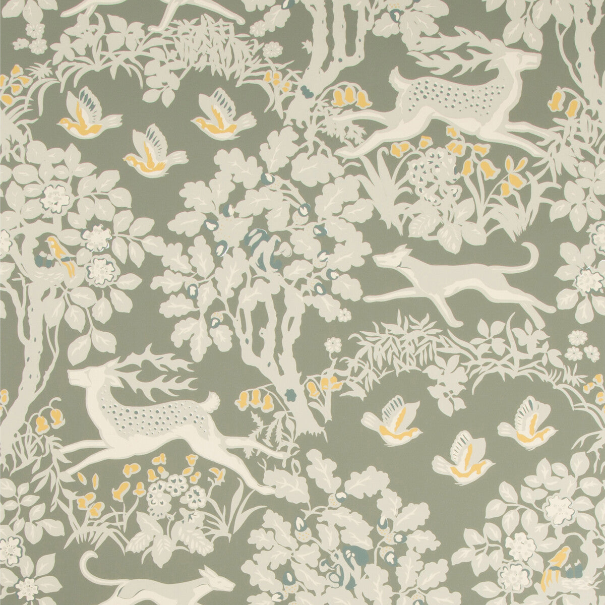 Lee Jofa Mille Fleur Wp Silver Wallpaper