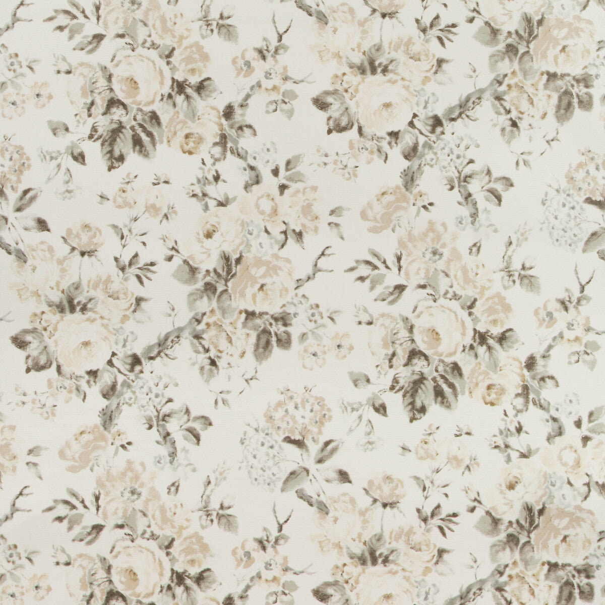 Suzanne Rheinstein x Lee Jofa Garden Roses Wp Sand/Sable Wallpaper