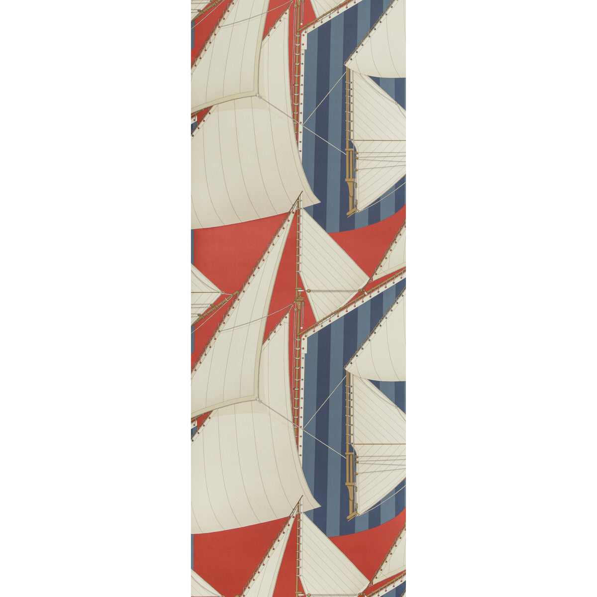 Suzanne Kasler Interiors x Lee Jofa St Tropez Wp Red/Blue Wallpaper