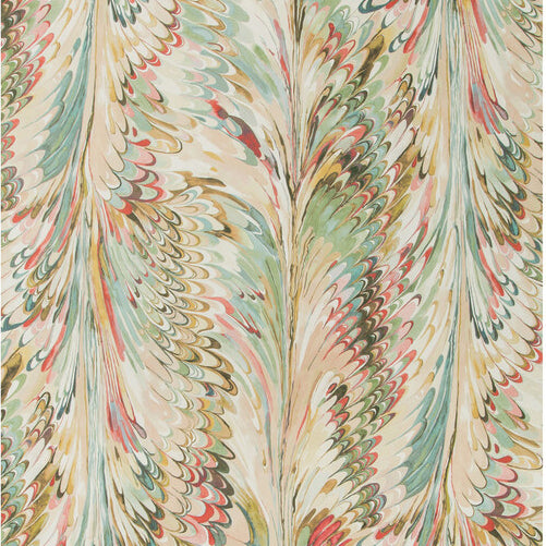 Lee Jofa Manor House Taplow Paper Juniper/Petal Wallpaper