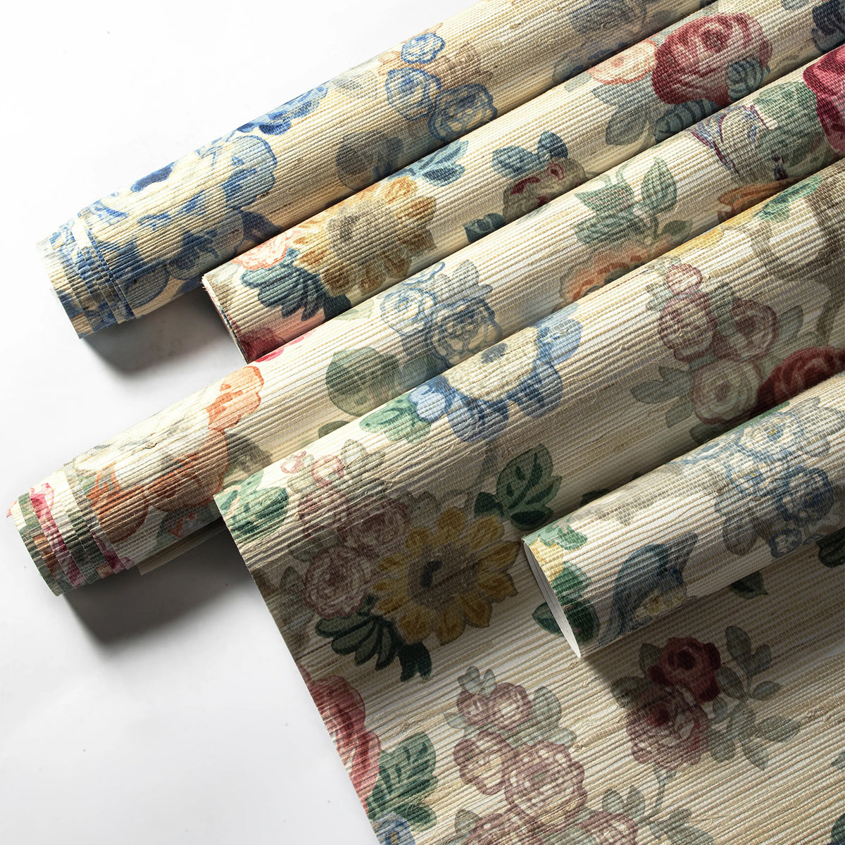 Lee Jofa Avondale Paper Berry/Slate Wallpaper