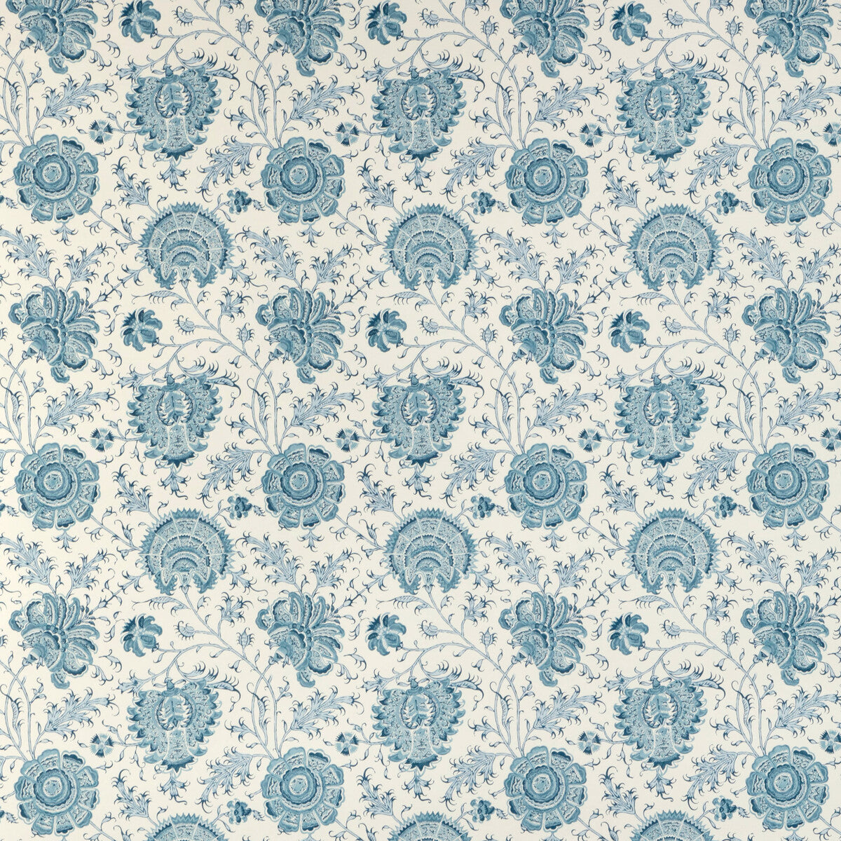Lee Jofa Indiennes Floral Wp Delft Wallpaper