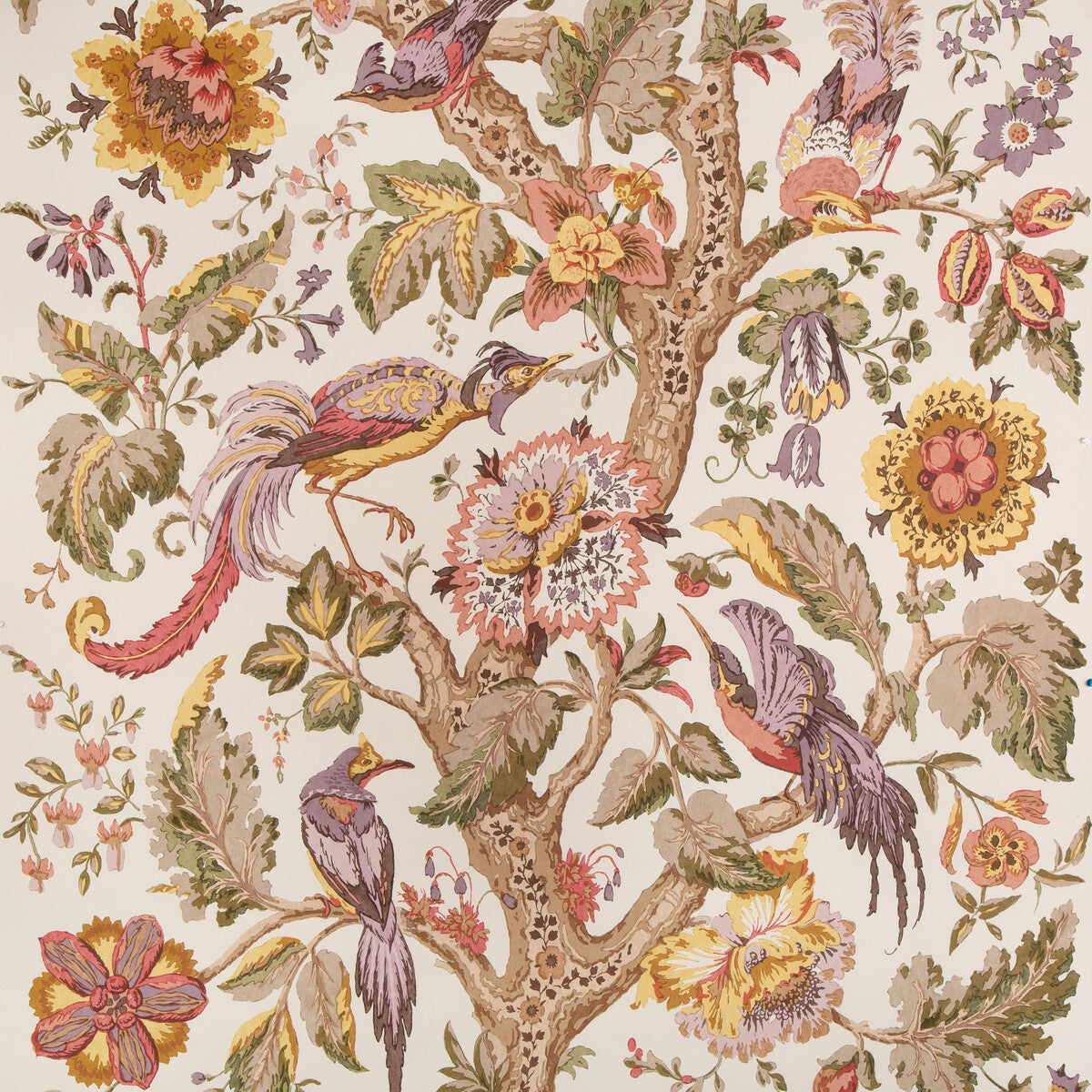 Lee Jofa Tree Of Life Wp Golden/Moss Wallpaper