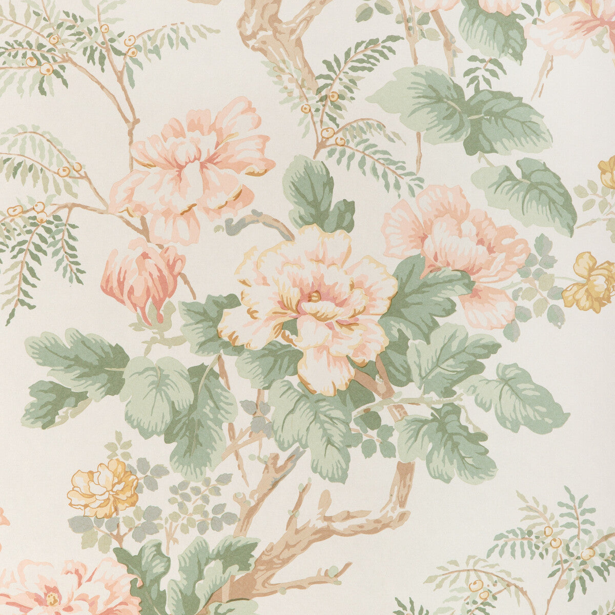 Lee Jofa Chinese Peony Wp Blush Wallpaper