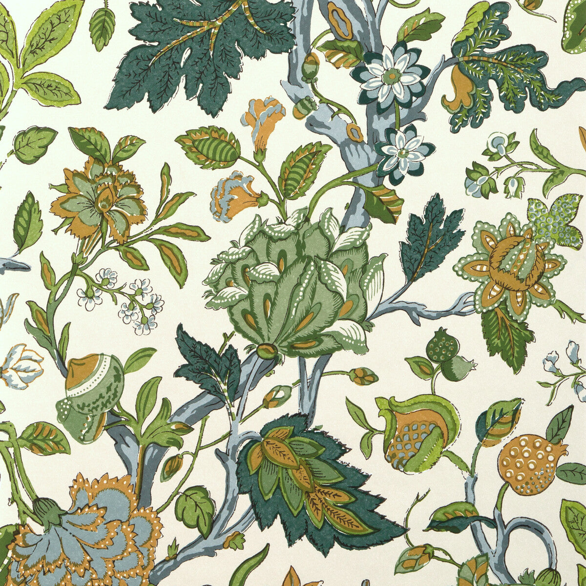 Lee Jofa Hazelwood Paper Green Wallpaper