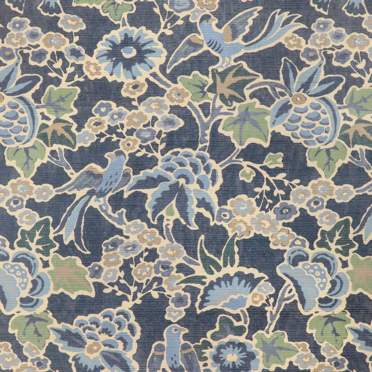 Lee Jofa Posy Paper Denim/Slate Wallpaper