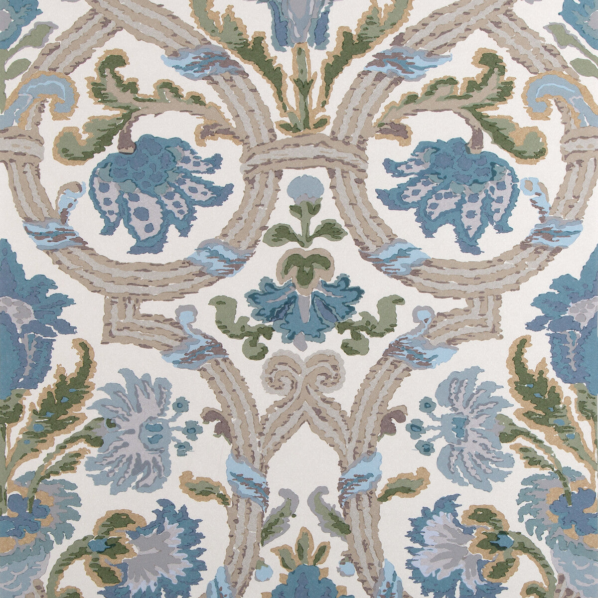 Lee Jofa New Sevilla Paper Slate Wallpaper
