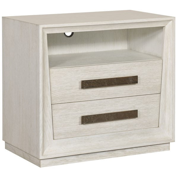 Vanguard Furniture Ridge Cascade with Flat Bar in Ridge Silver Medium Nightstand