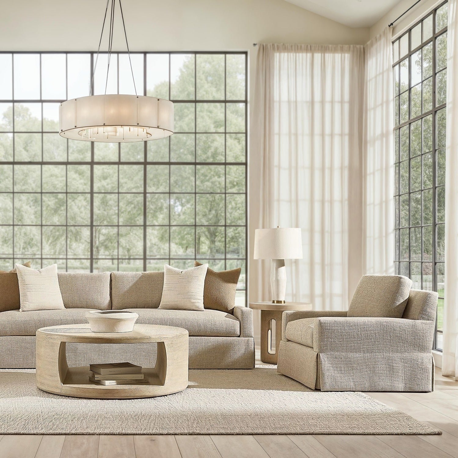 Bernhardt Sutton Fabric Swivel Chair