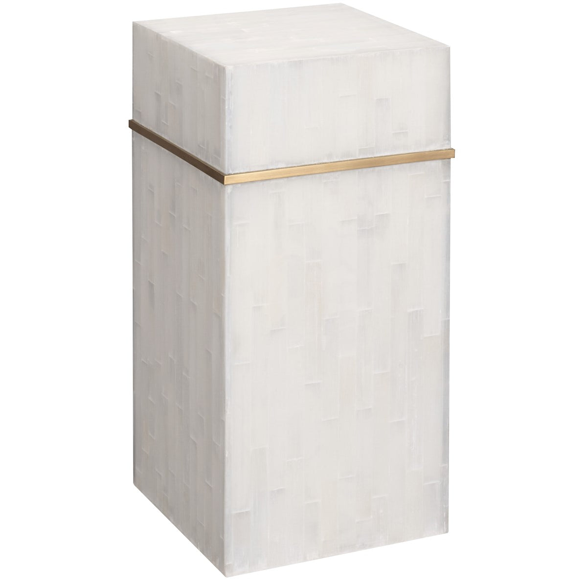 Vanguard Furniture Splendid Selenite with Brass Trim Spot Table