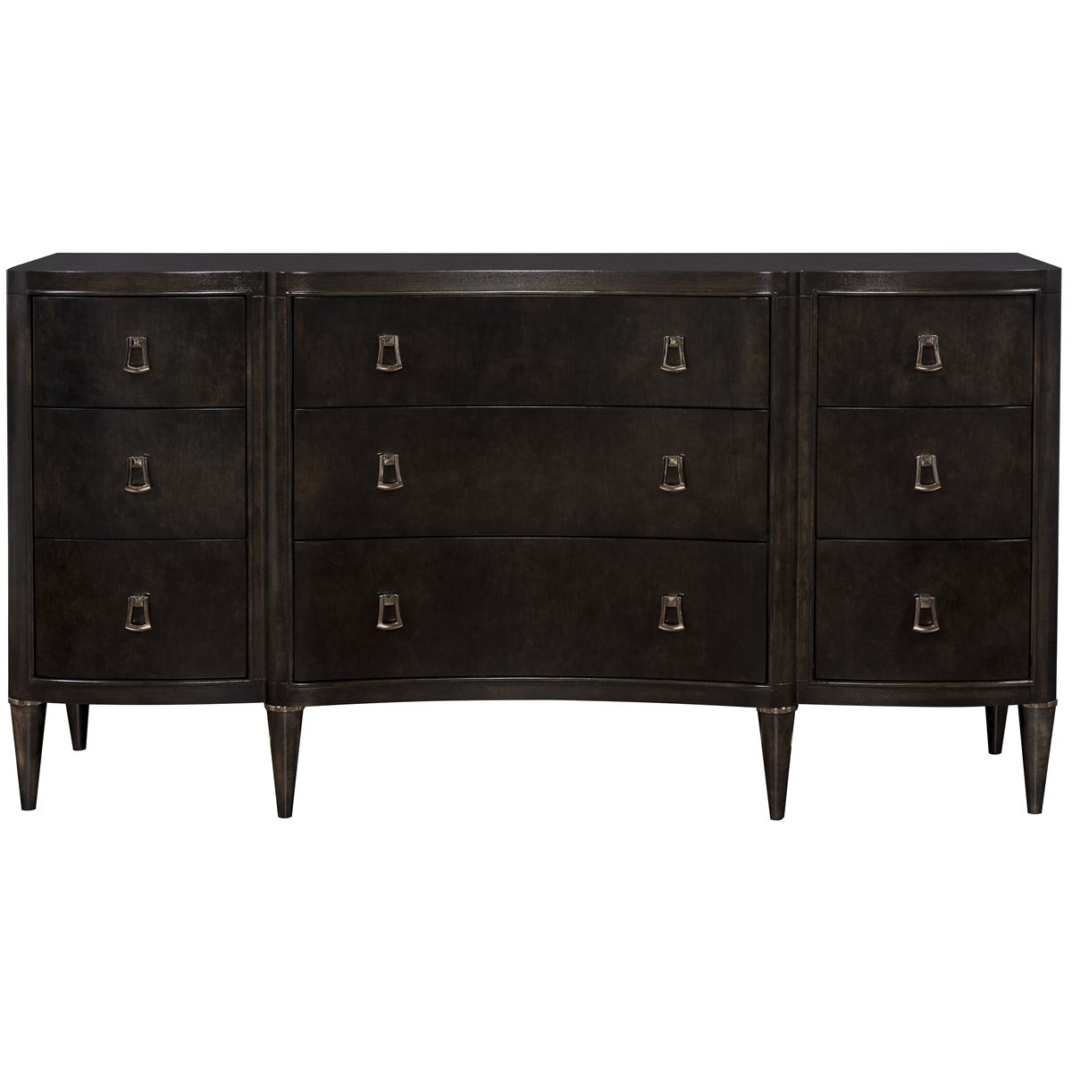 Vanguard Furniture Lillet Merino Shadow, Pol Nickel Buckle Pendant 9-Drawer Chest