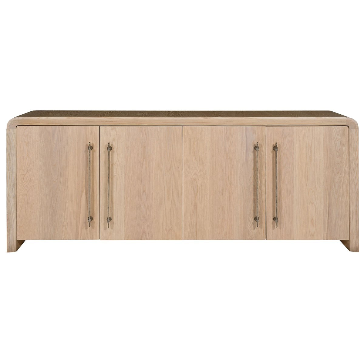 Vanguard Furniture Form Wheat with Flat Bar in Organic Bronze Buffet With Wood Doors