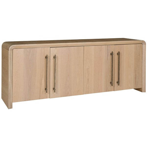 Vanguard Furniture Form Wheat with Flat Bar in Organic Bronze Buffet With Wood Doors