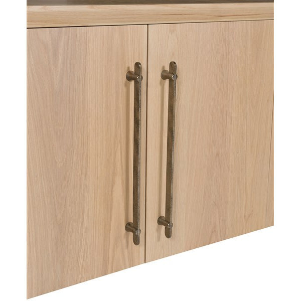 Vanguard Furniture Form Wheat with Flat Bar in Organic Bronze Buffet With Wood Doors
