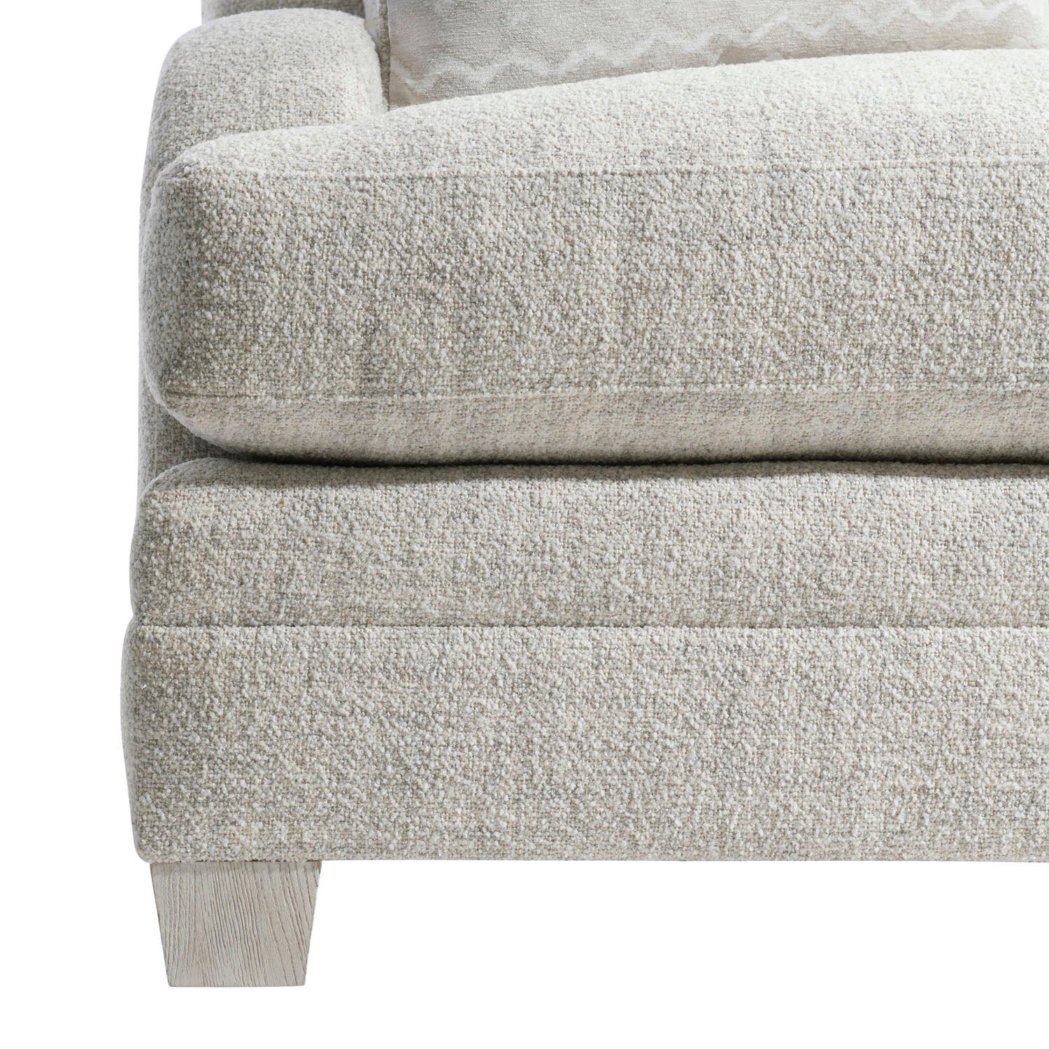Rollins Chair in Beige, close-up of the finish
