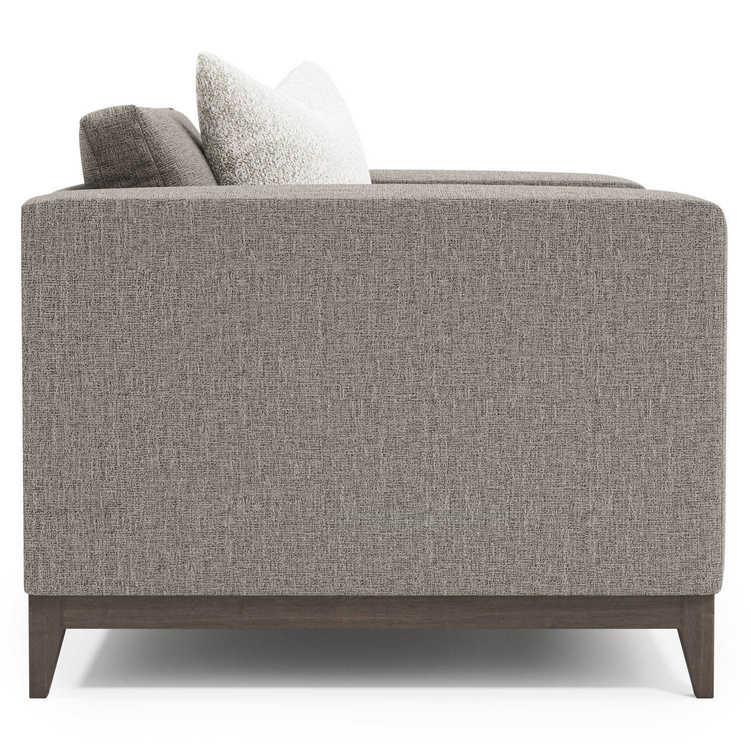 Noel Chair in Grey, side profile