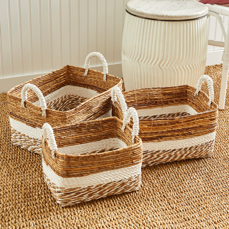 Key Largo Rectangular Basket Set of 3