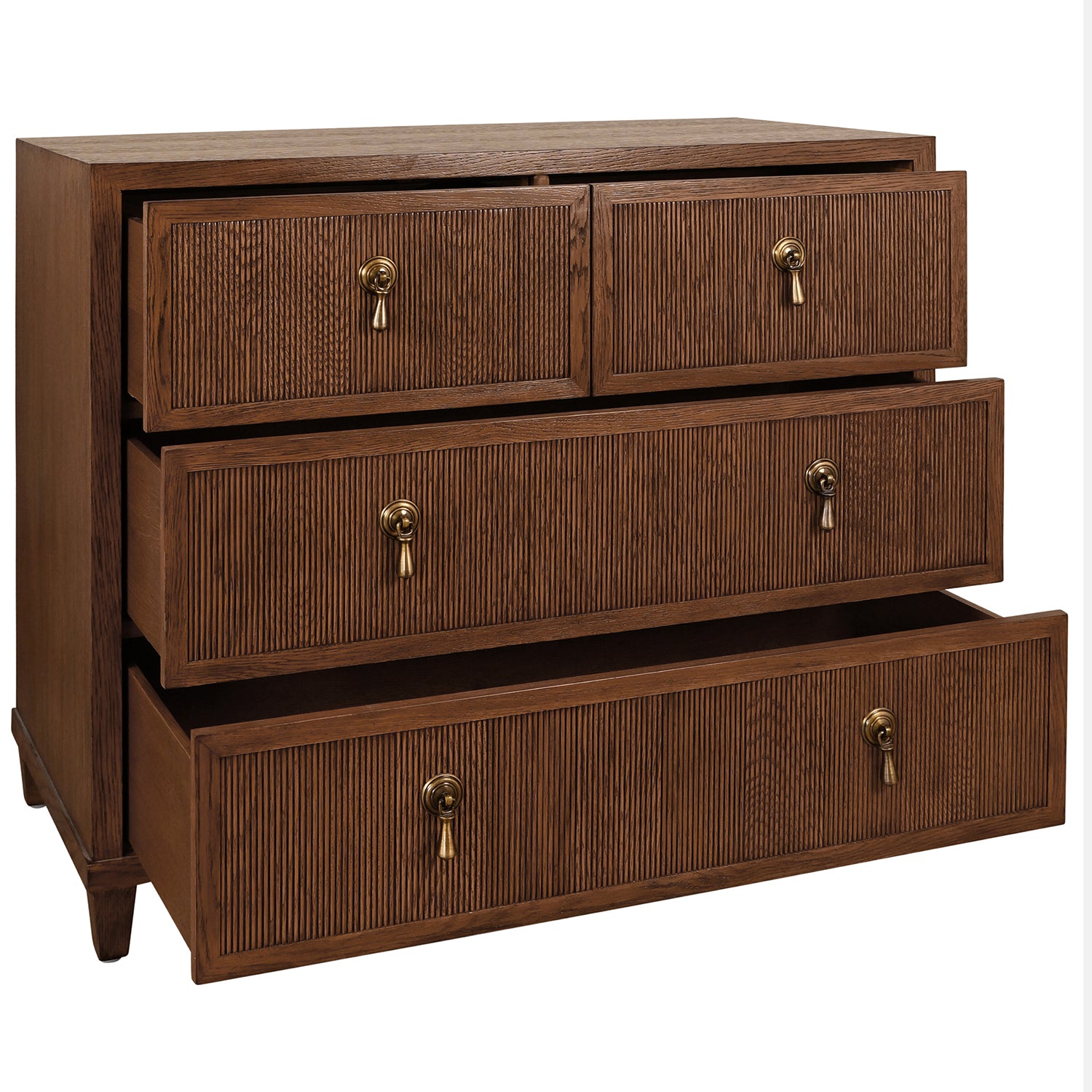 Worlds Away Pascal Provincial Brown Four Drawer Chest