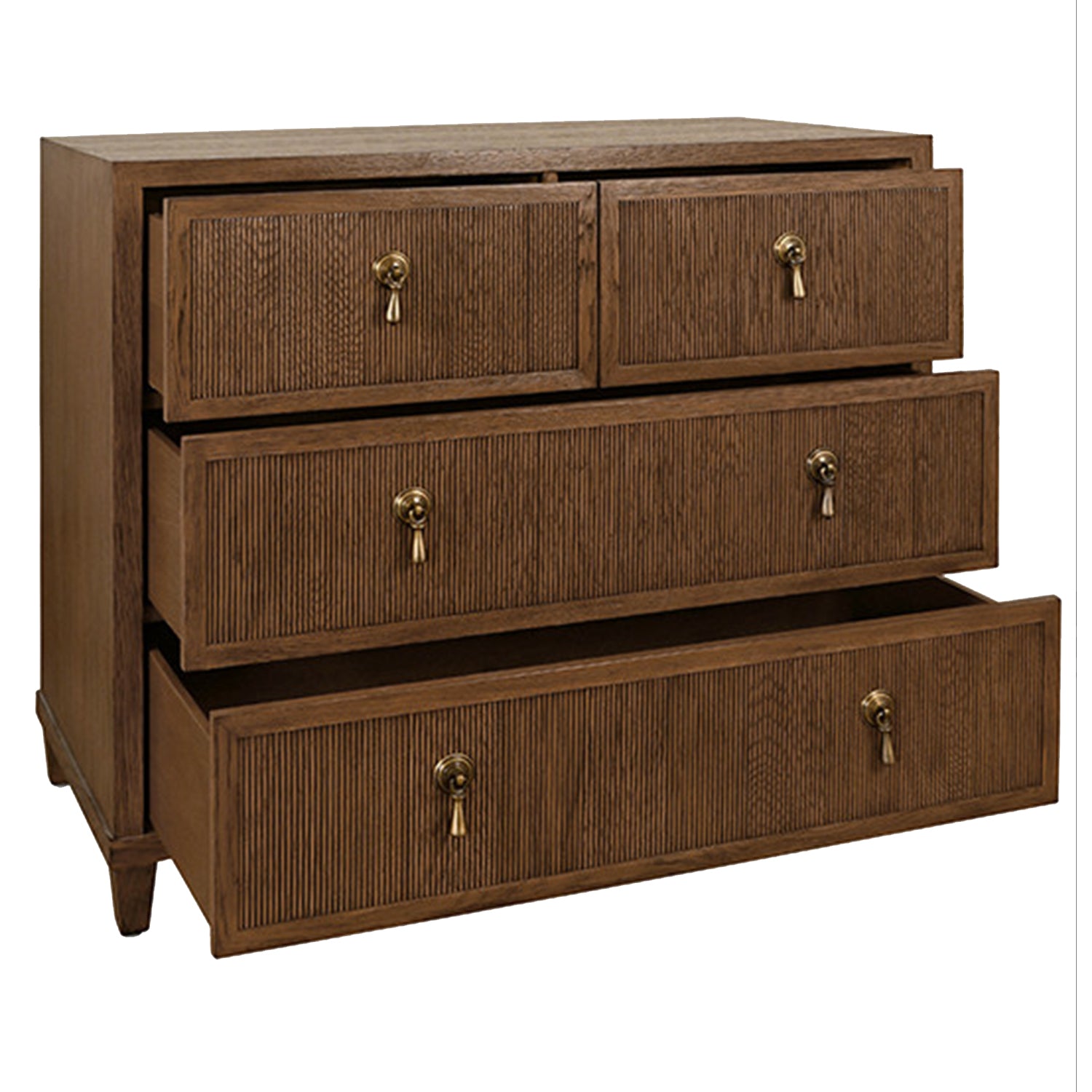 Worlds Away Pascal Provincial Brown Four Drawer Chest