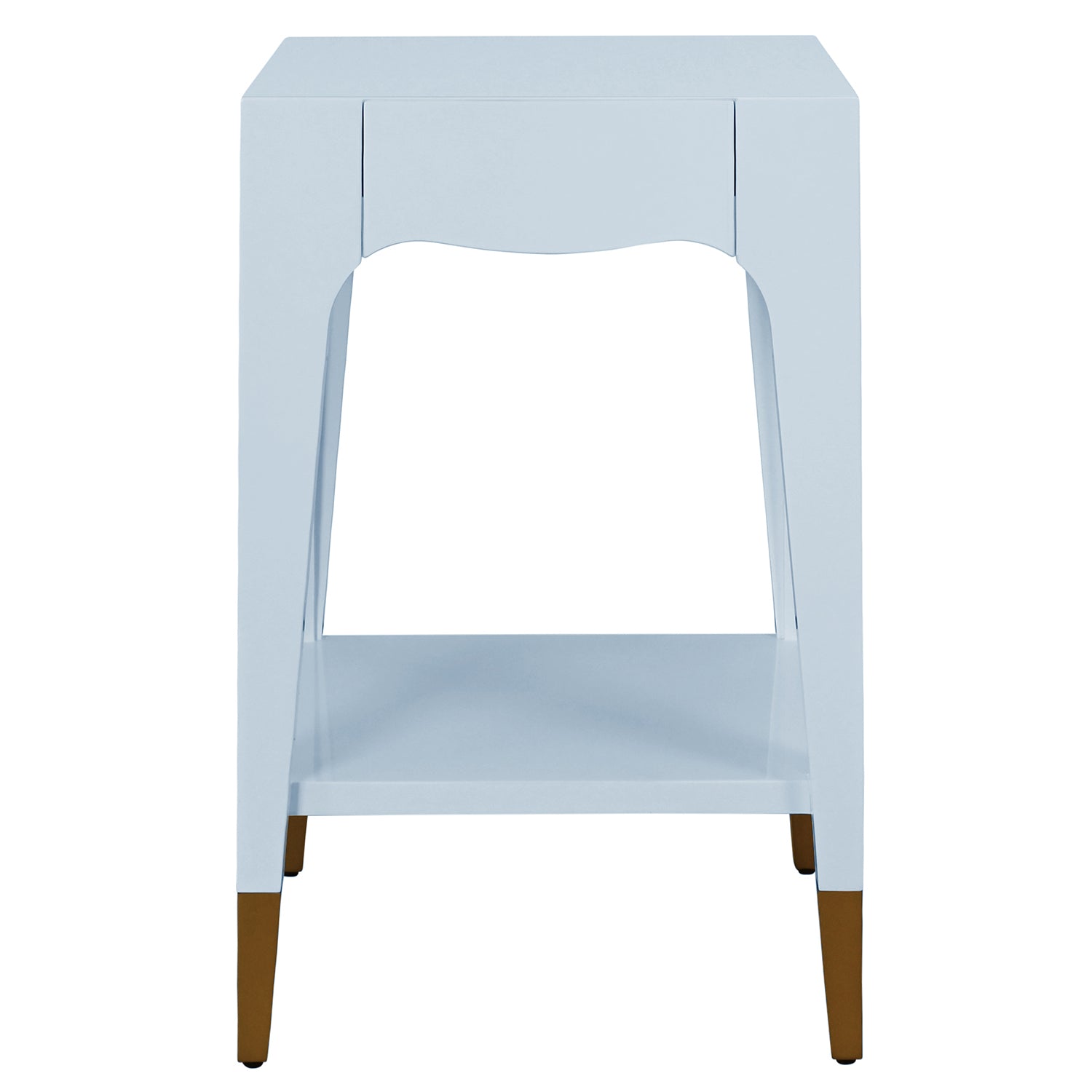 Worlds Away Patti Light Blue One Drawer Side Table