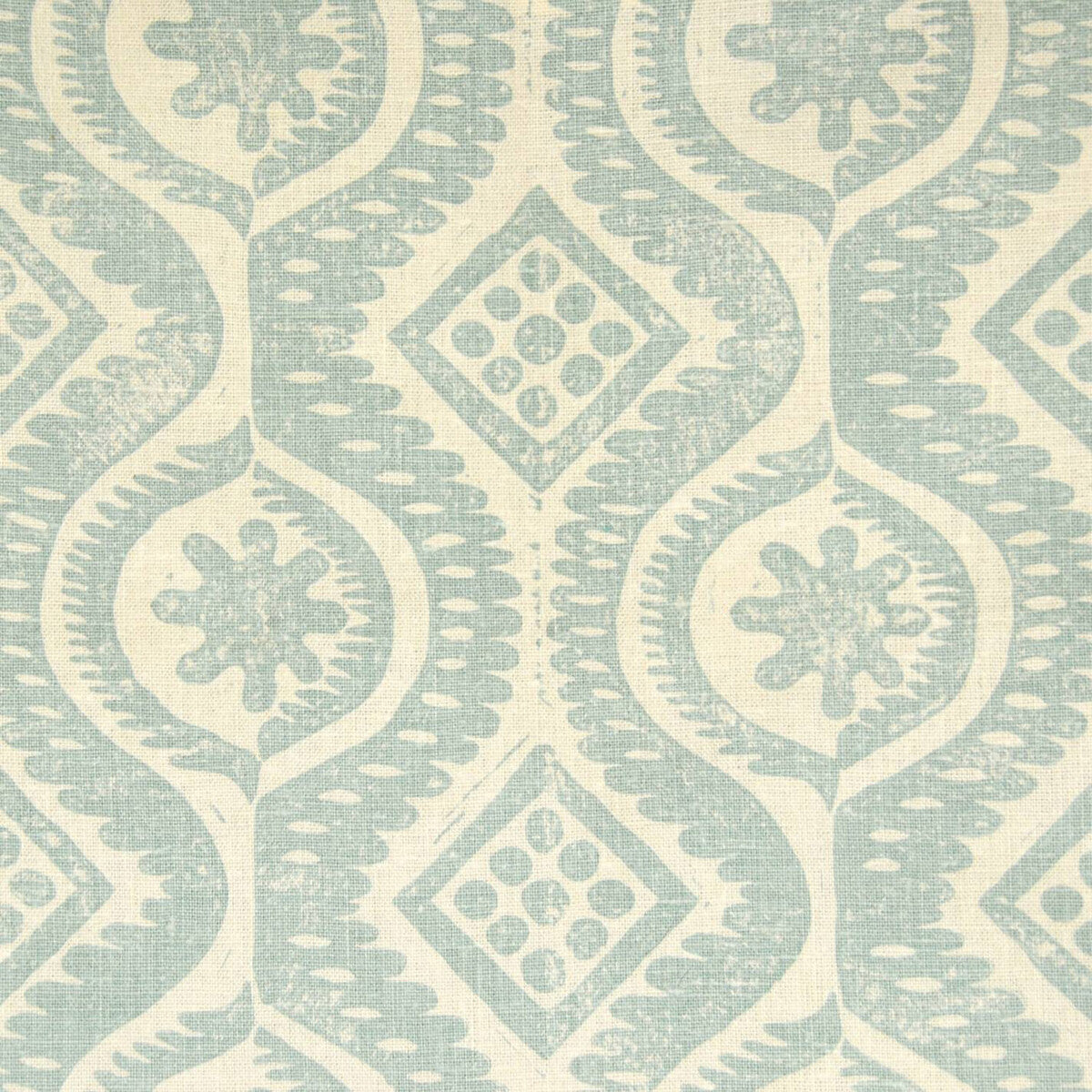 Blithfield x Lee Jofa Damask Aqua Wallpaper