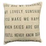 Sugarboo & Co You Are My Sunshine Throw Pillow