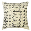 Sugarboo & Co Life Is Beautiful Throw Pillow