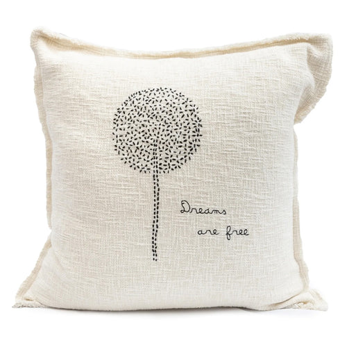 Sugarboo & Co Dreams Are Free Embroidered Throw Pillow