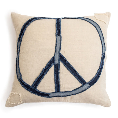 Sugarboo & Co Peace Stitched Throw Pillow