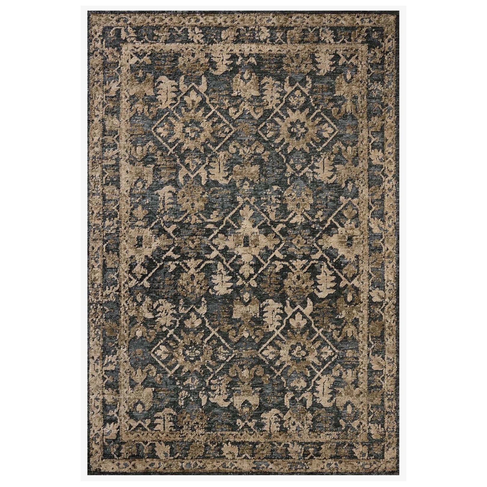 Loloi Percival Denim/Granite Power Loomed Rug
