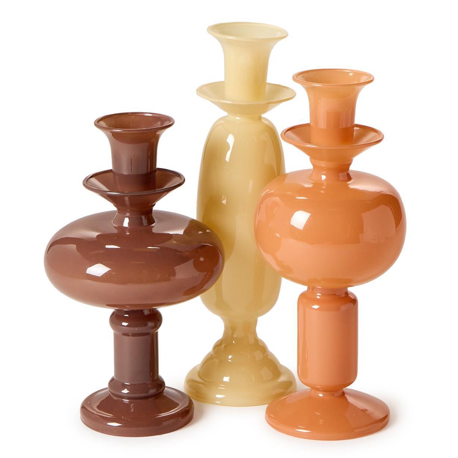 Earthtones Candleholder Set of 3