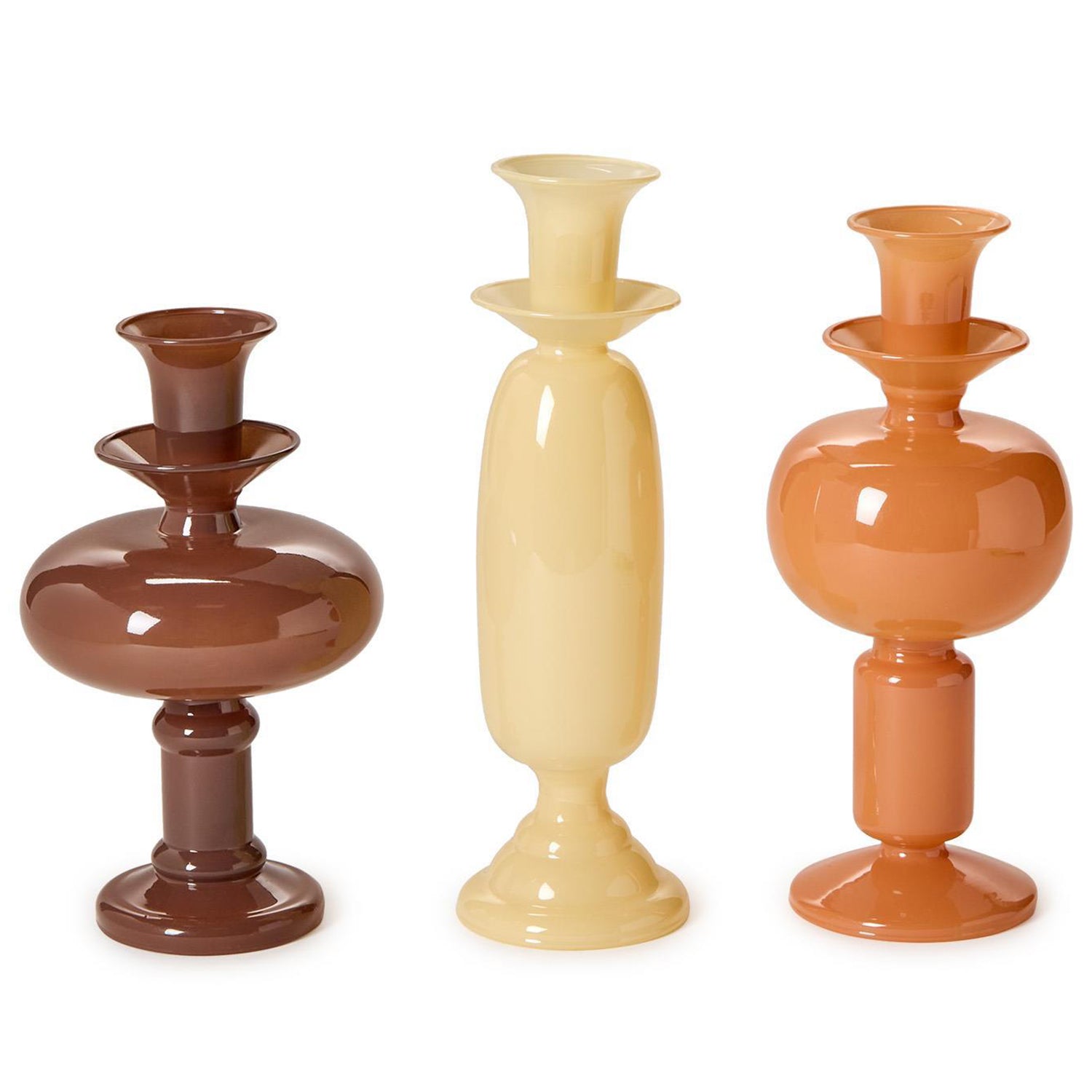 Earthtones Candleholder Set of 3