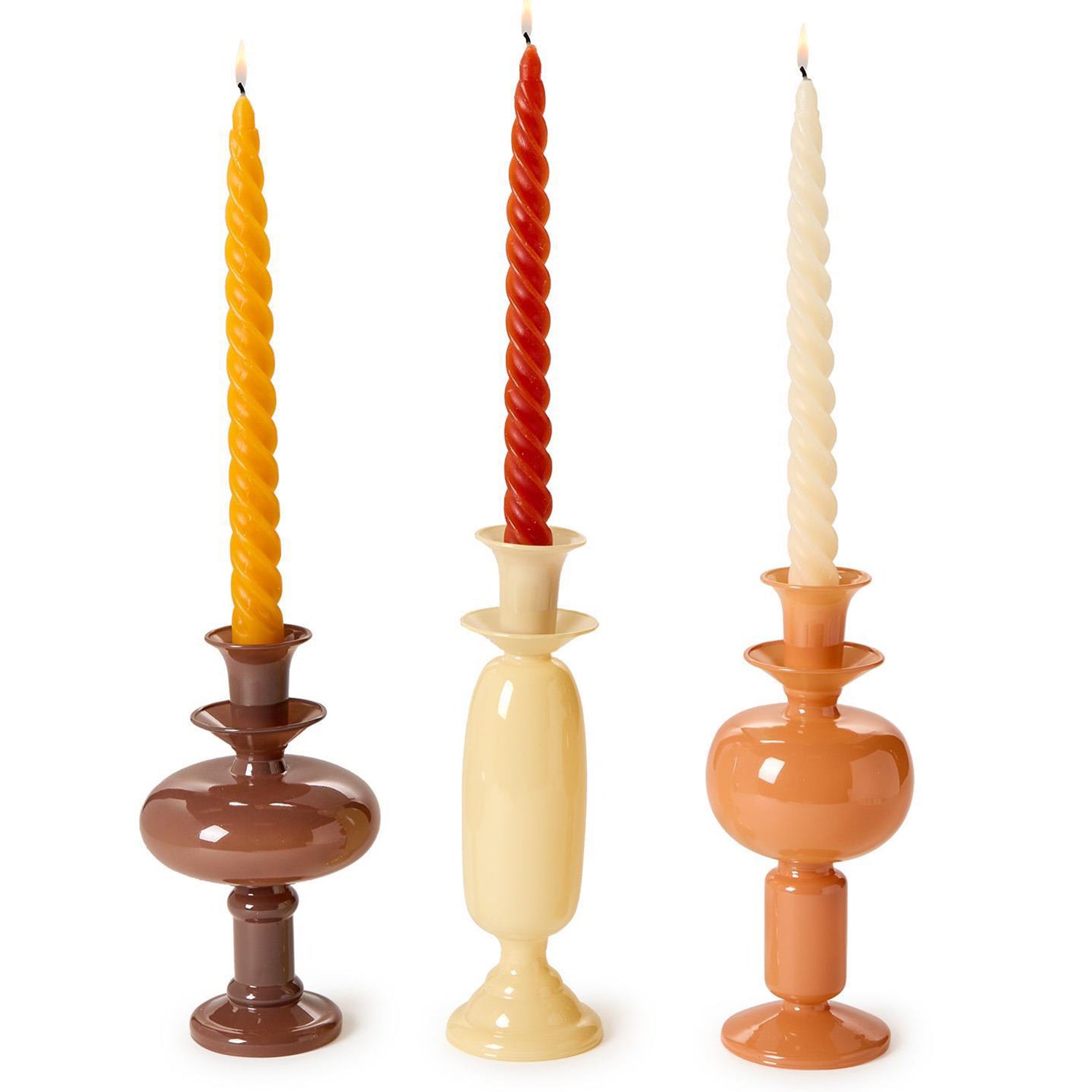 Earthtones Candleholder Set of 3