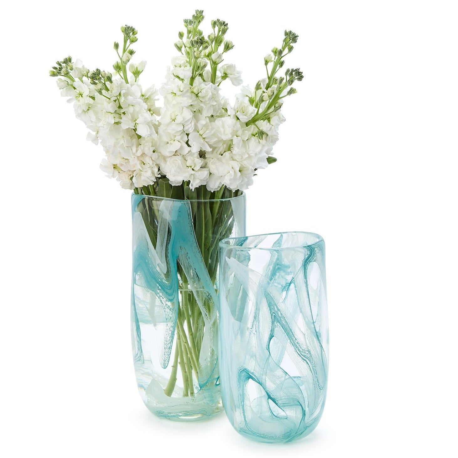 Murano Swirl Vase Set of 2