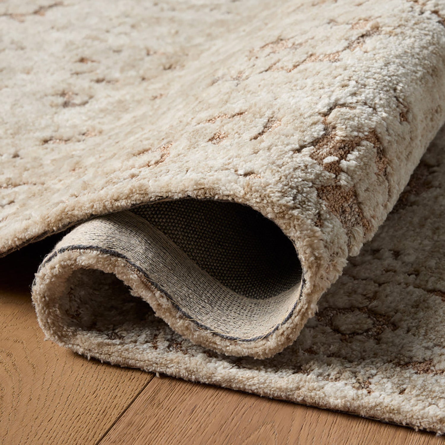 Loloi Percival Natural/Salmon Power Loomed Rug