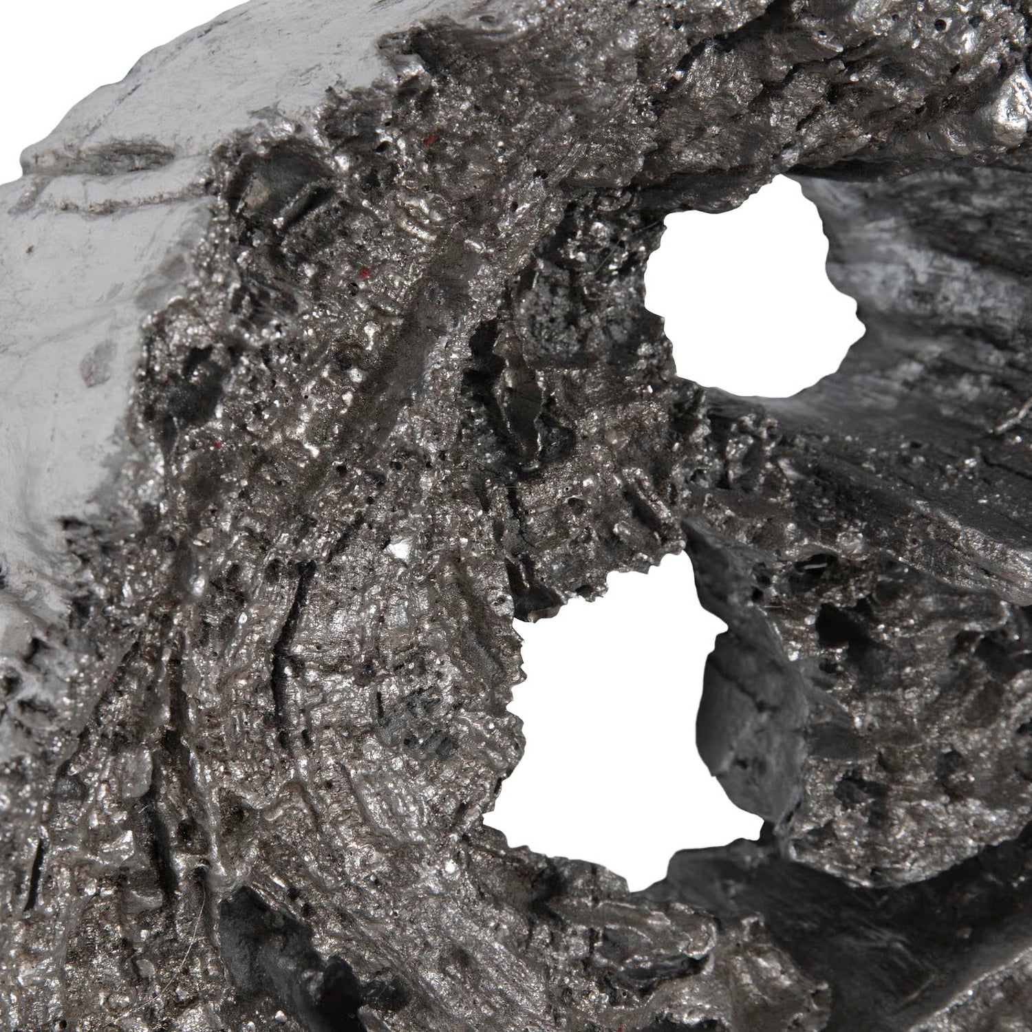 Phillips Collection Cast Eroded Wood Circle Wall Tile