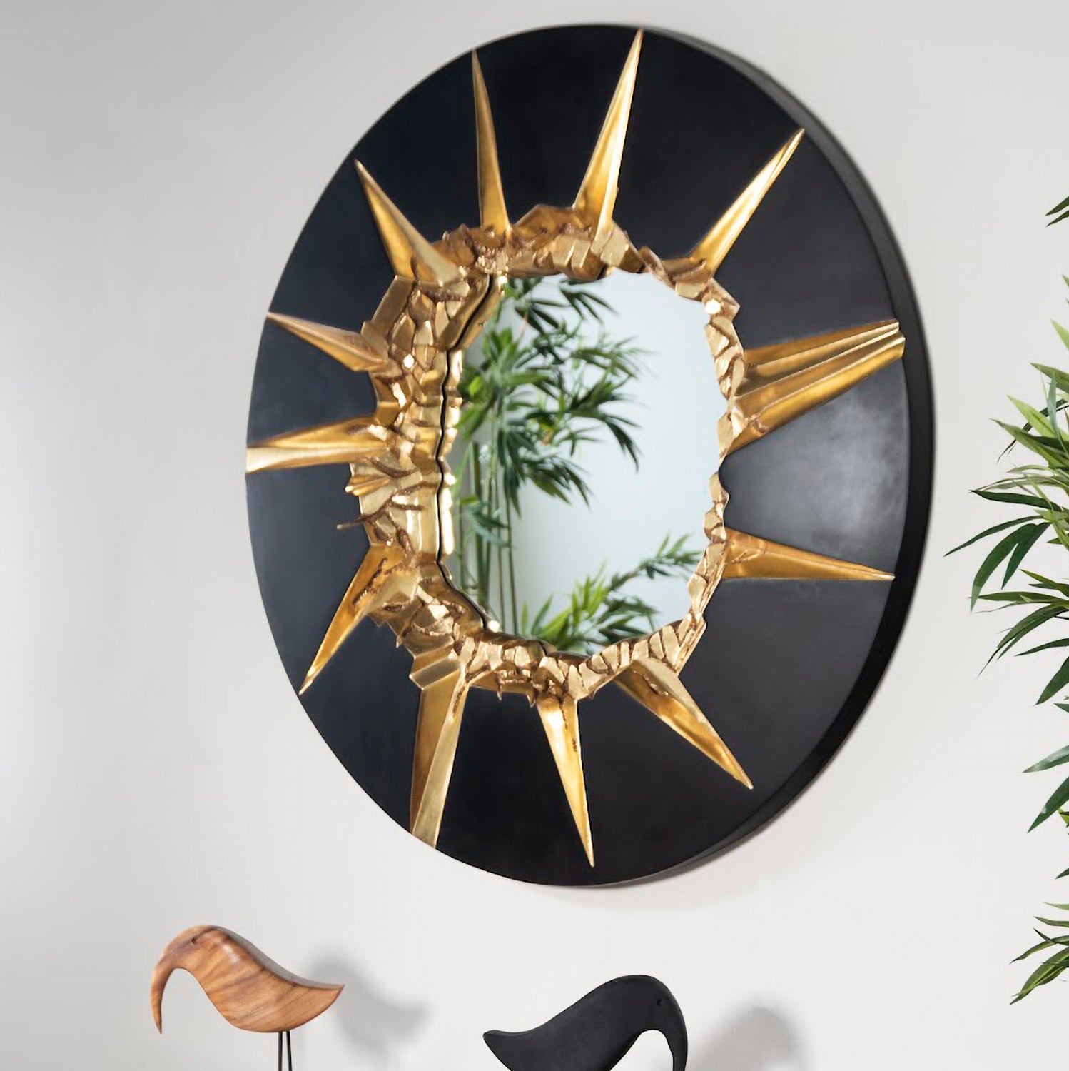 Phillips Collection Circular Cracked Mirror