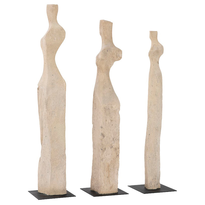 Phillips Collection Cast Women Sculptures Set of 3