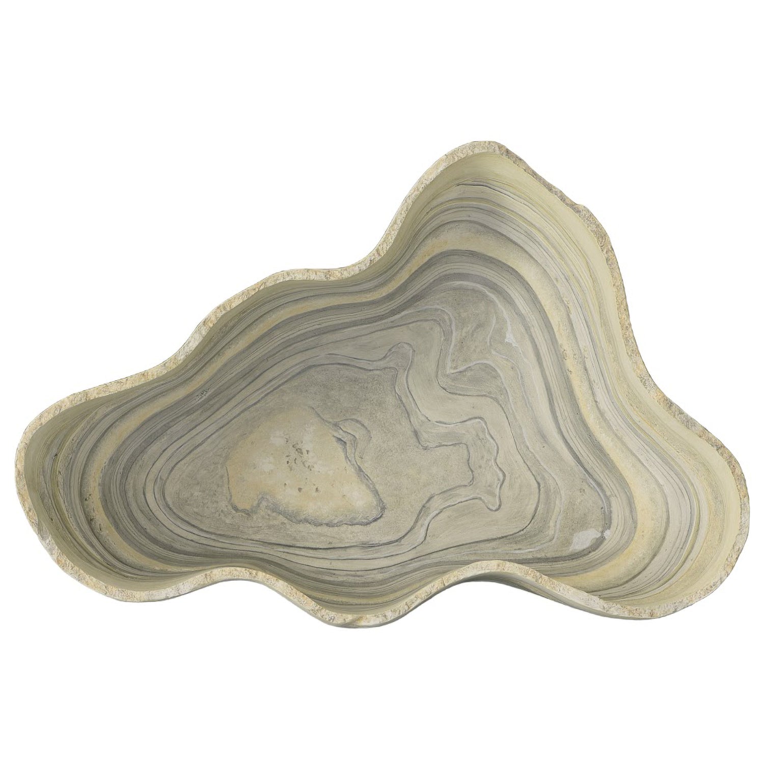 Phillips Collection Cast Gray Faux Onyx Bowl