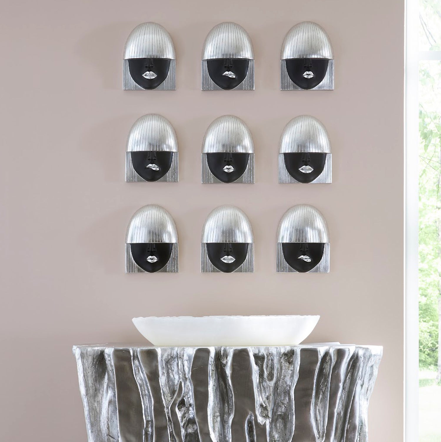 Phillips Collection Fashion Faces Wall Art Set of 3