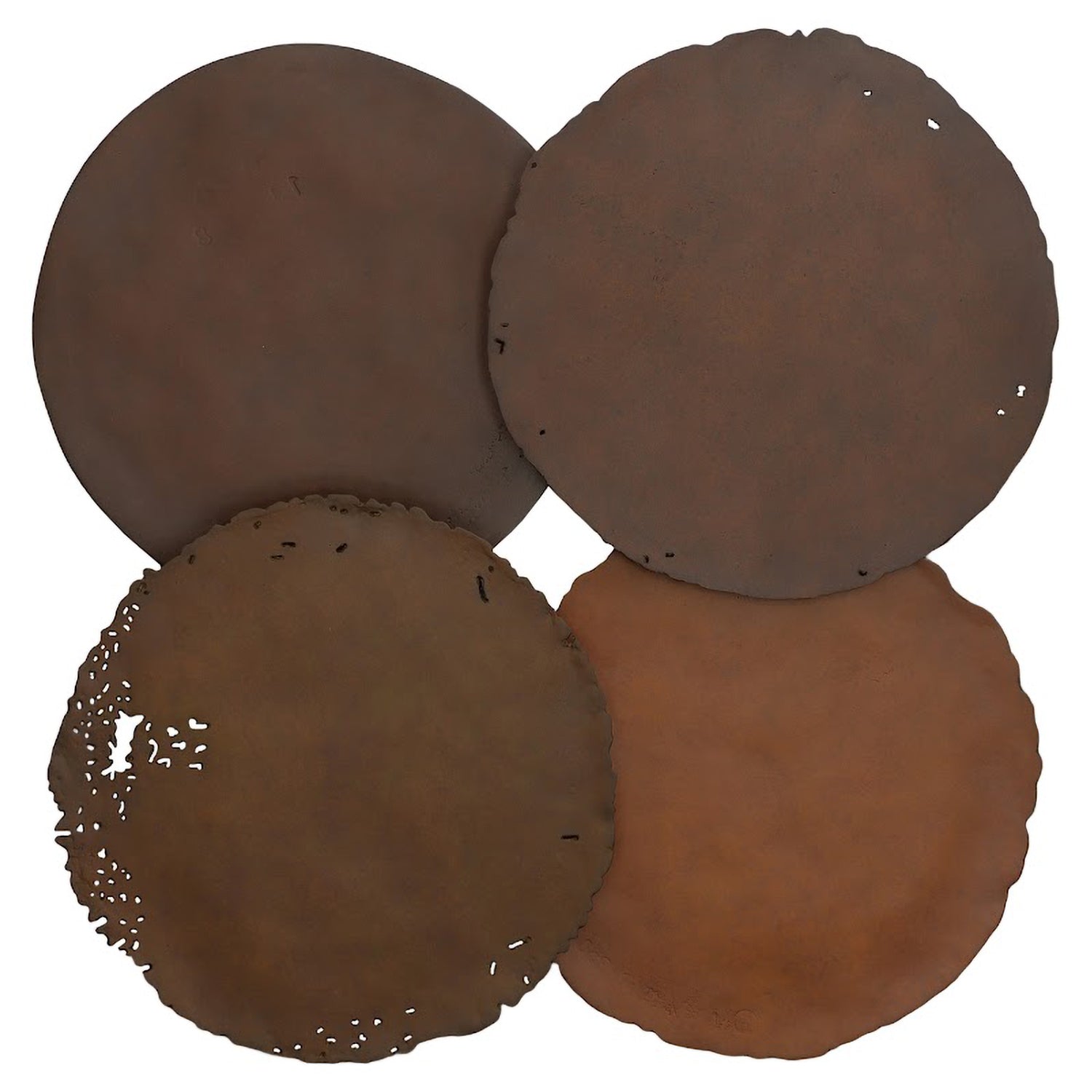 Phillips Collection Cast Oil Drum Wall Discs Set of 4