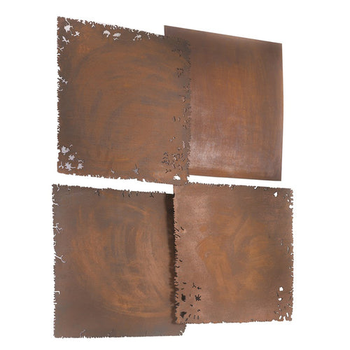 Phillips Collection Cast Square Oil Drum Wall Tiles Set of 4