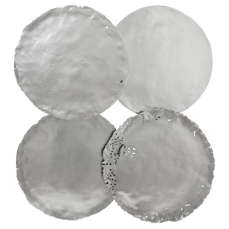 Phillips Collection Cast Oil Drum Wall Discs Set of 4