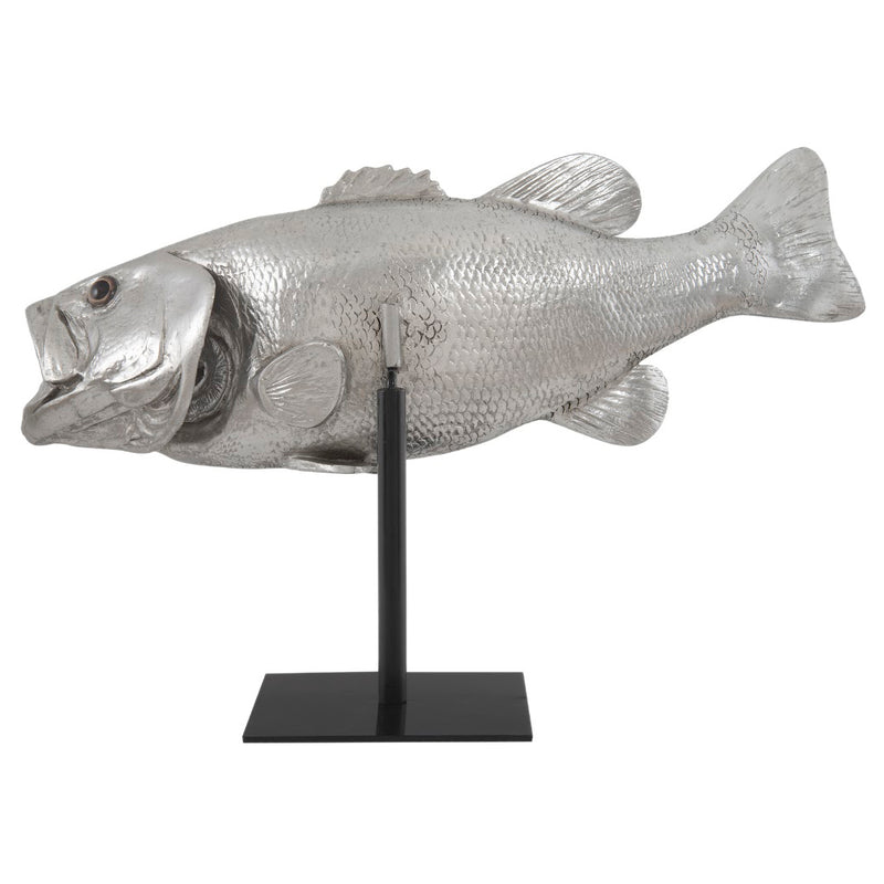 Phillips Collection Large Mouth Bass Fish w/ Stand