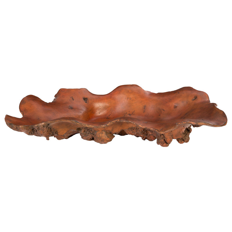 Phillips Collection Burled Faux Rosewood Oblong Bowl