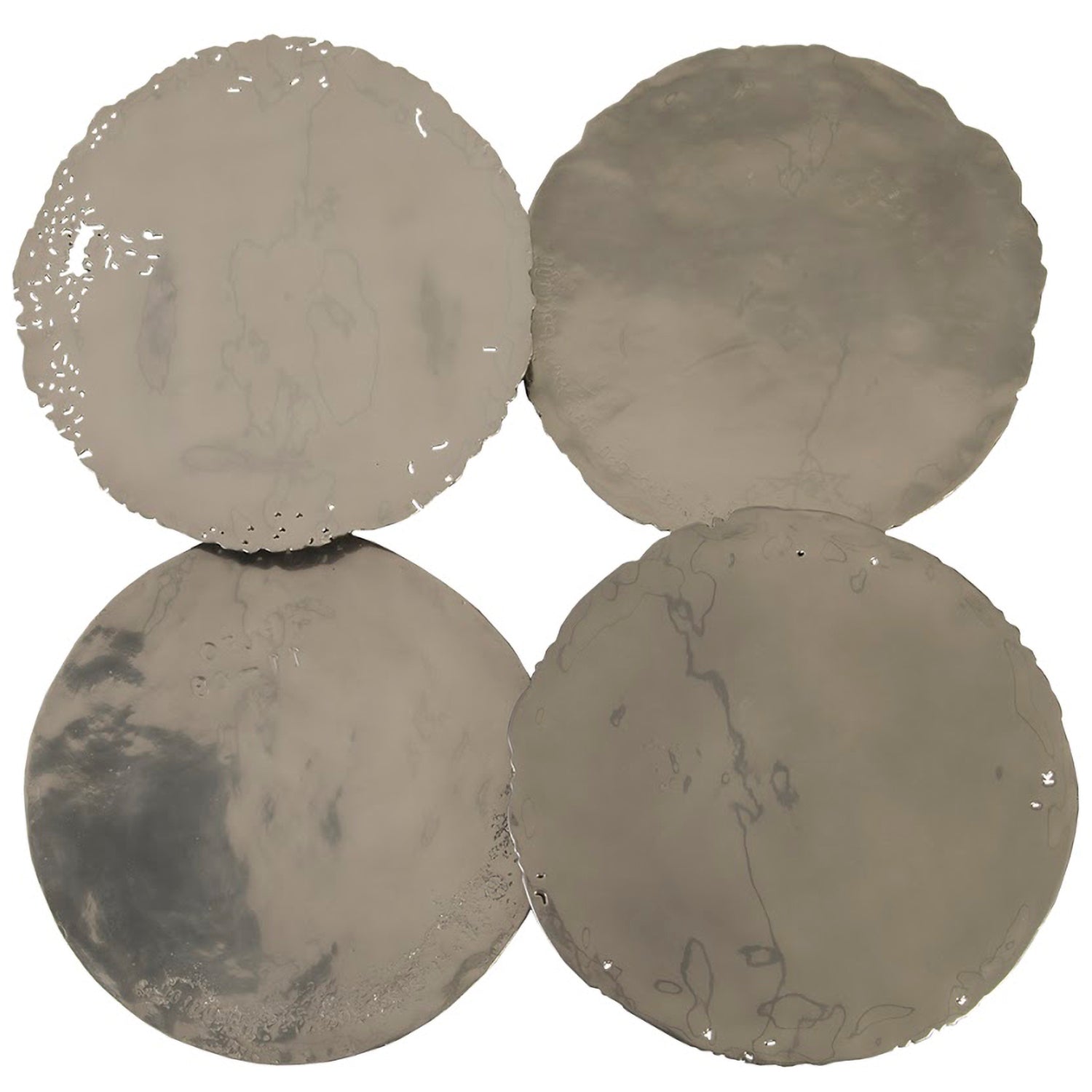 Phillips Collection Cast Oil Drum Wall Discs Set of 4