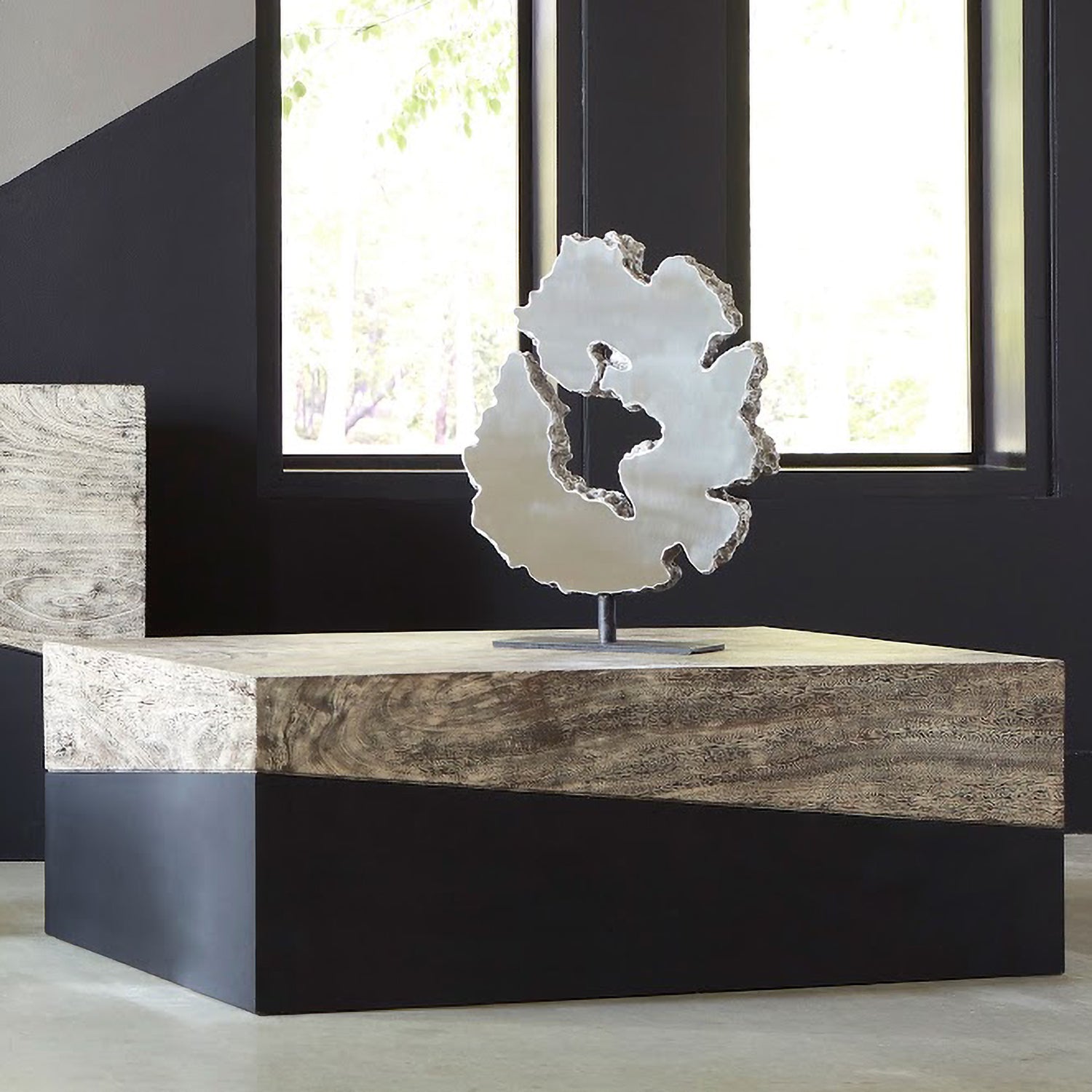 Phillips Collection Lava Slice Sculpture on Stand